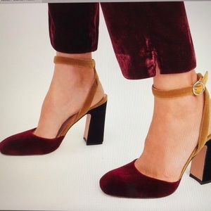 J. Crew Velvet Vicki Pump Size 8 1/2 NWOT